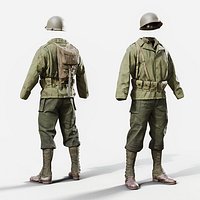 US WWII Infantry Soldier