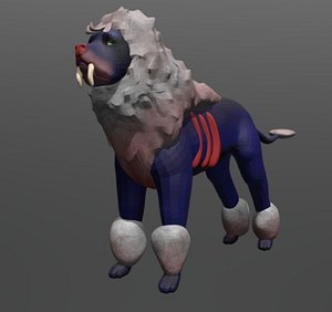 blue lion 3D