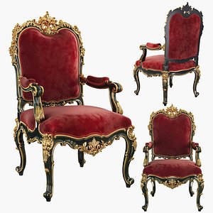 3D Classic Armchair 03