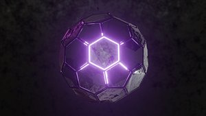 3D Customizable Sci-Fi Futuristic Metal Sphere Ball