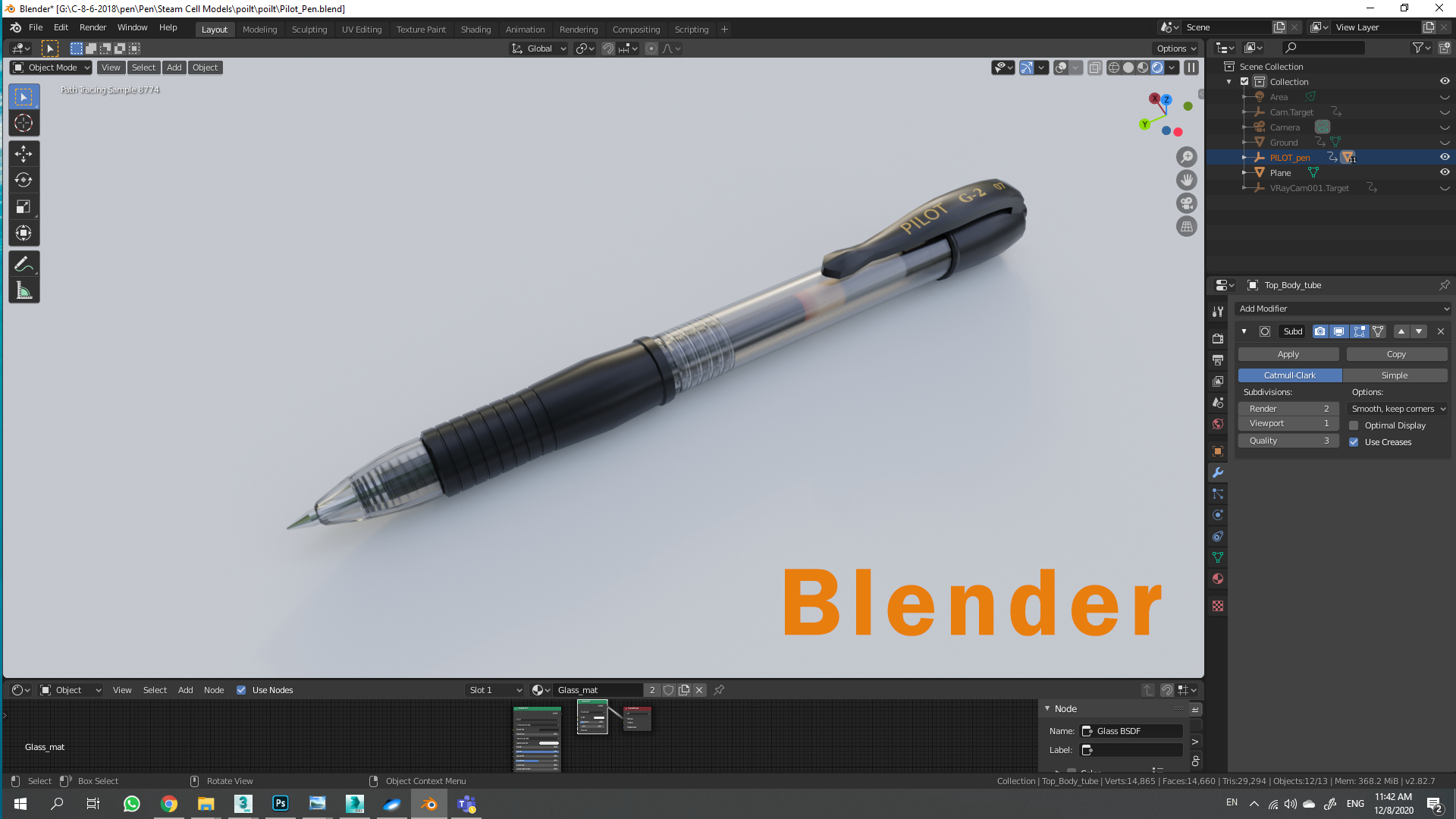 Pen blender 3D TurboSquid 1661516