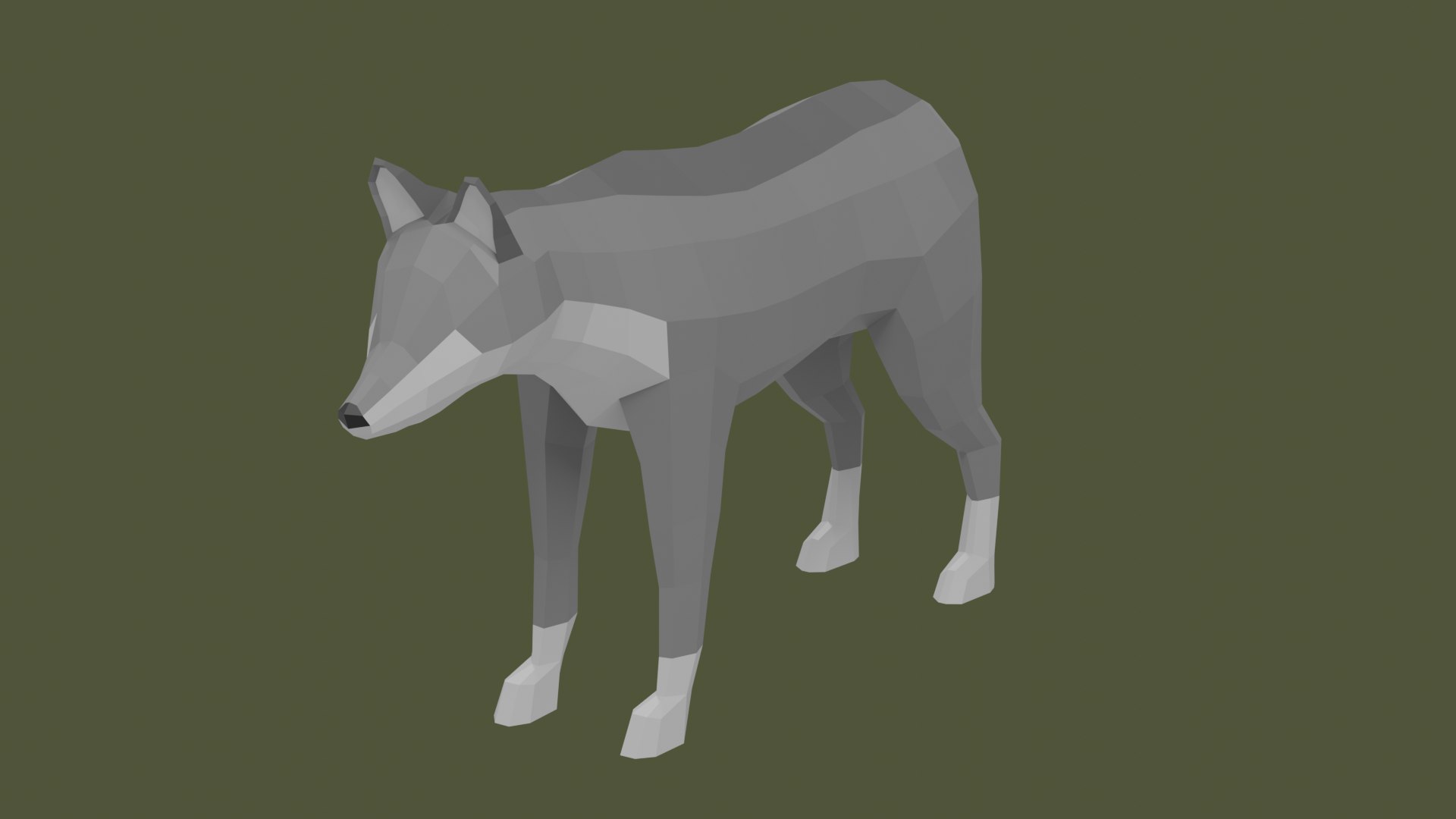 Stylized Lowpoly WOLF Model - TurboSquid 2121959