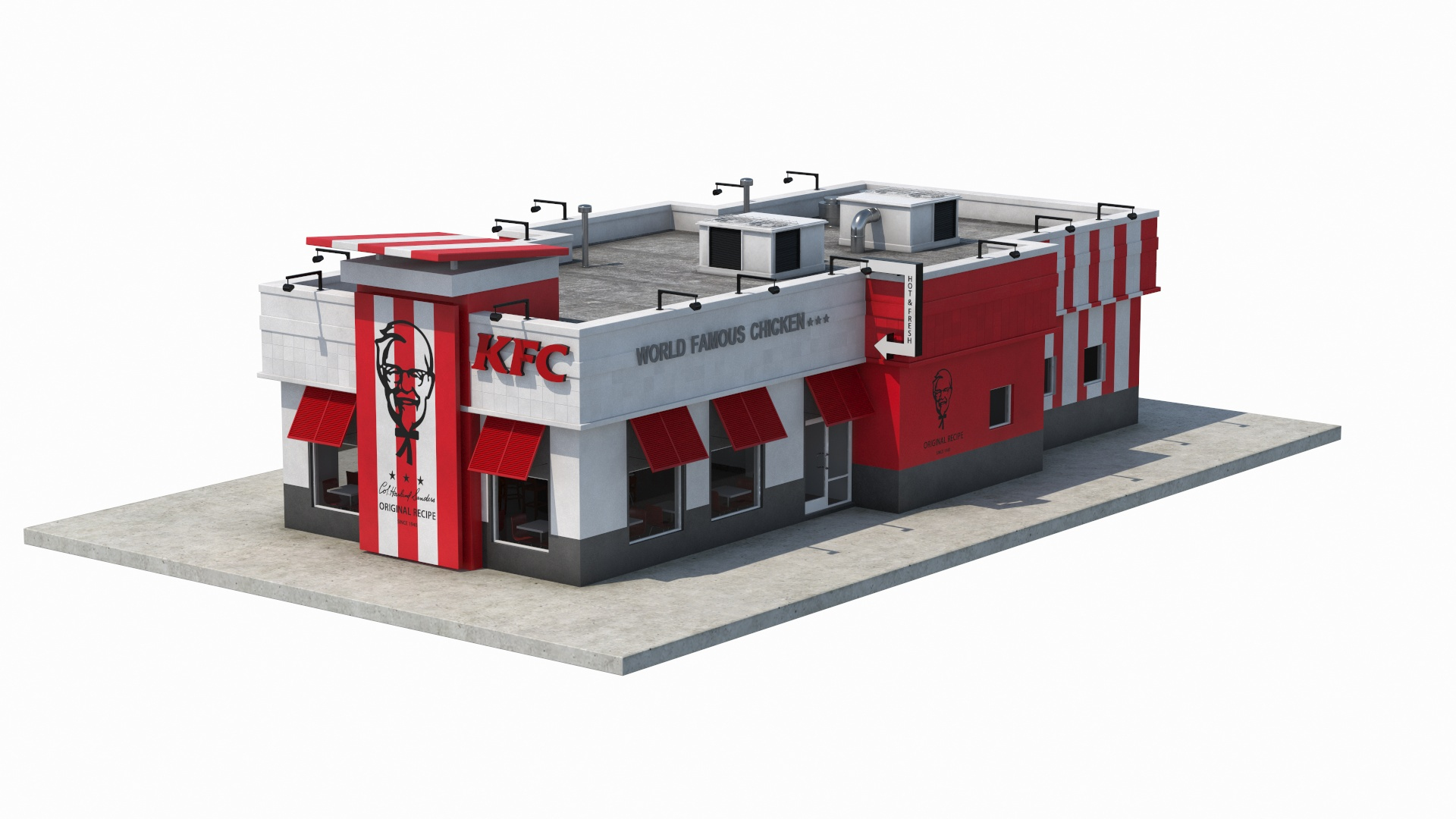 Kfc Restaurant Model - TurboSquid 1521245