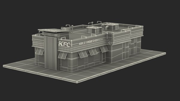 Kfc restaurant model - TurboSquid 1521245