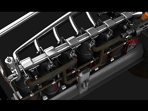 3d model engine albatros