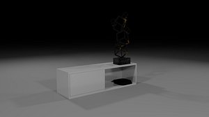 3D model desk console