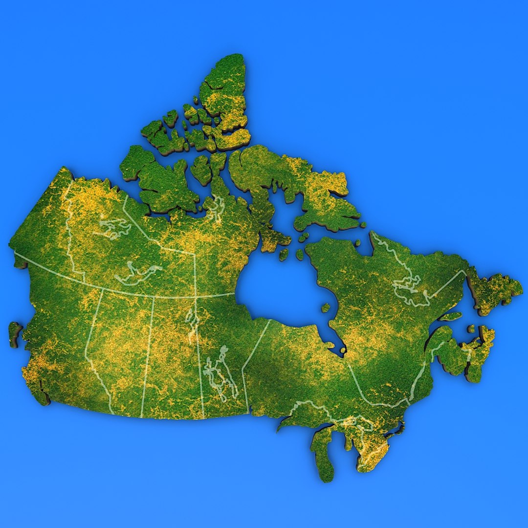 canada country 3d model