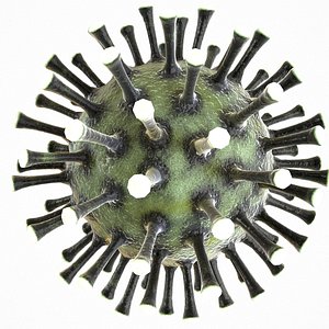 3D modeled coronavirus covid 19 model