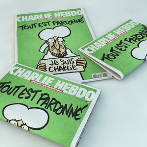 newspaper charlie hebdo 3d 3ds