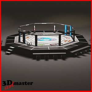 HD UFC octagon ring