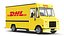 Detaillierte LKW- und Transportersammlung