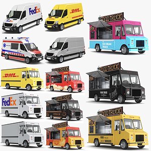 Detailed Trucks And Vans Collection