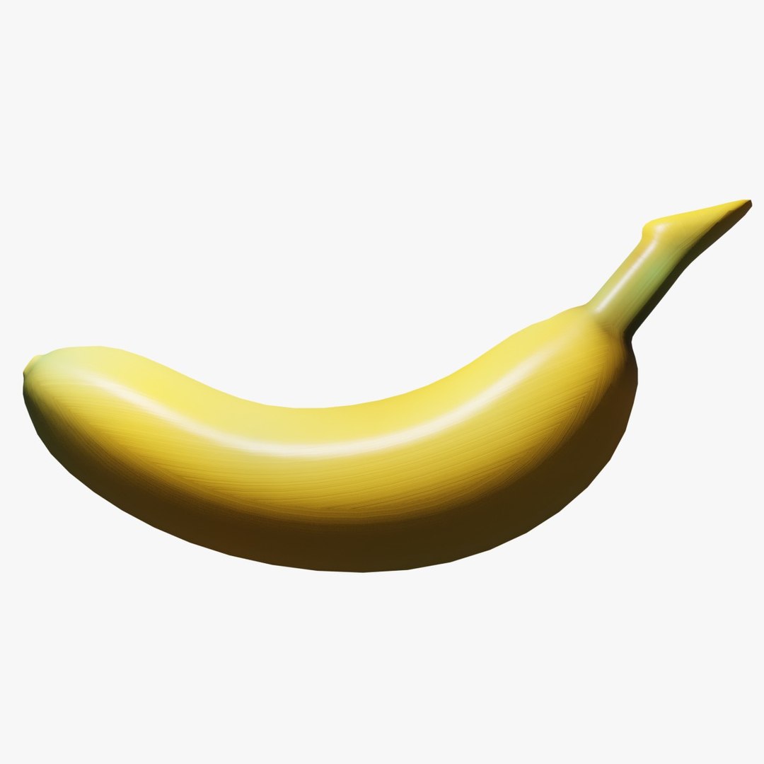 3D banana model TurboSquid 1701879