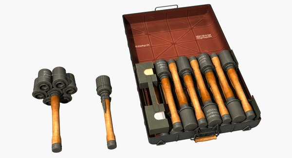 set m24 stick grenades 3D