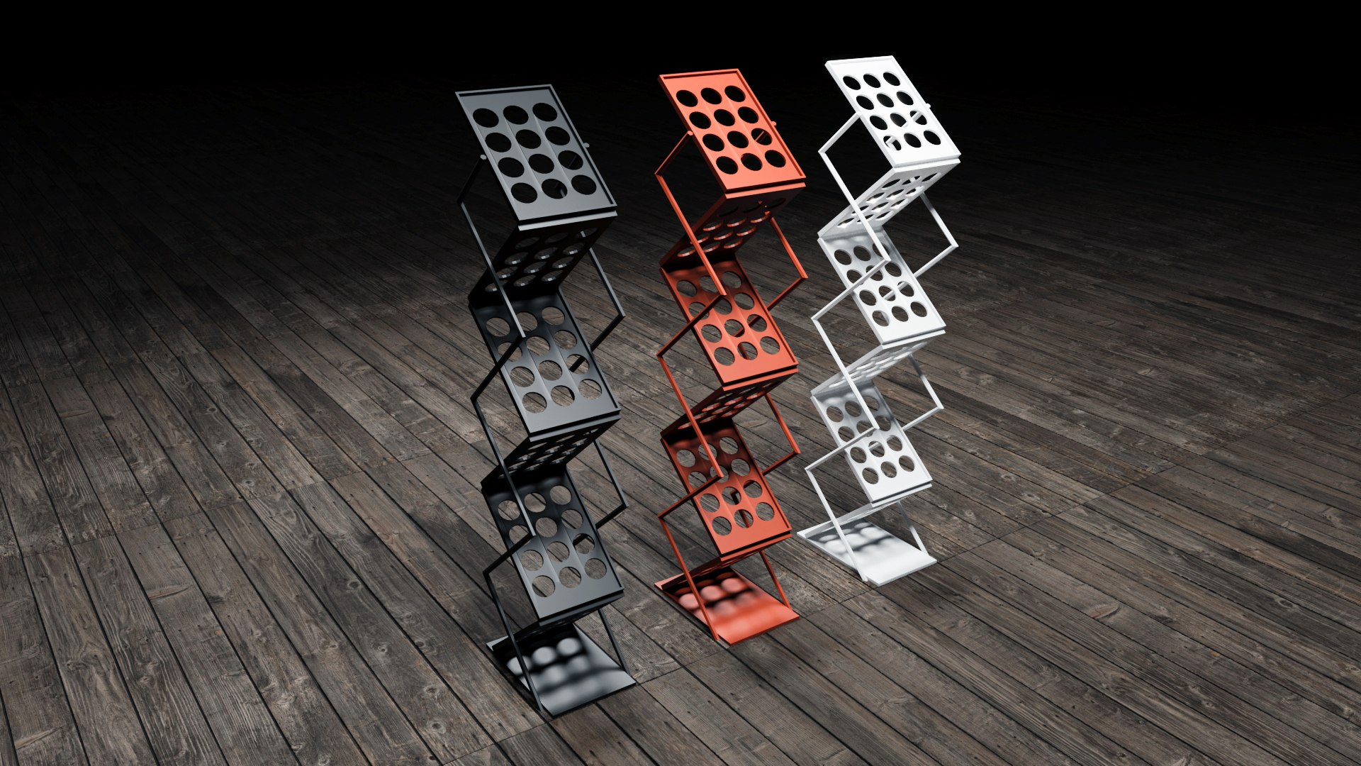 Brochure Stand Low-poly model - TurboSquid 2154784