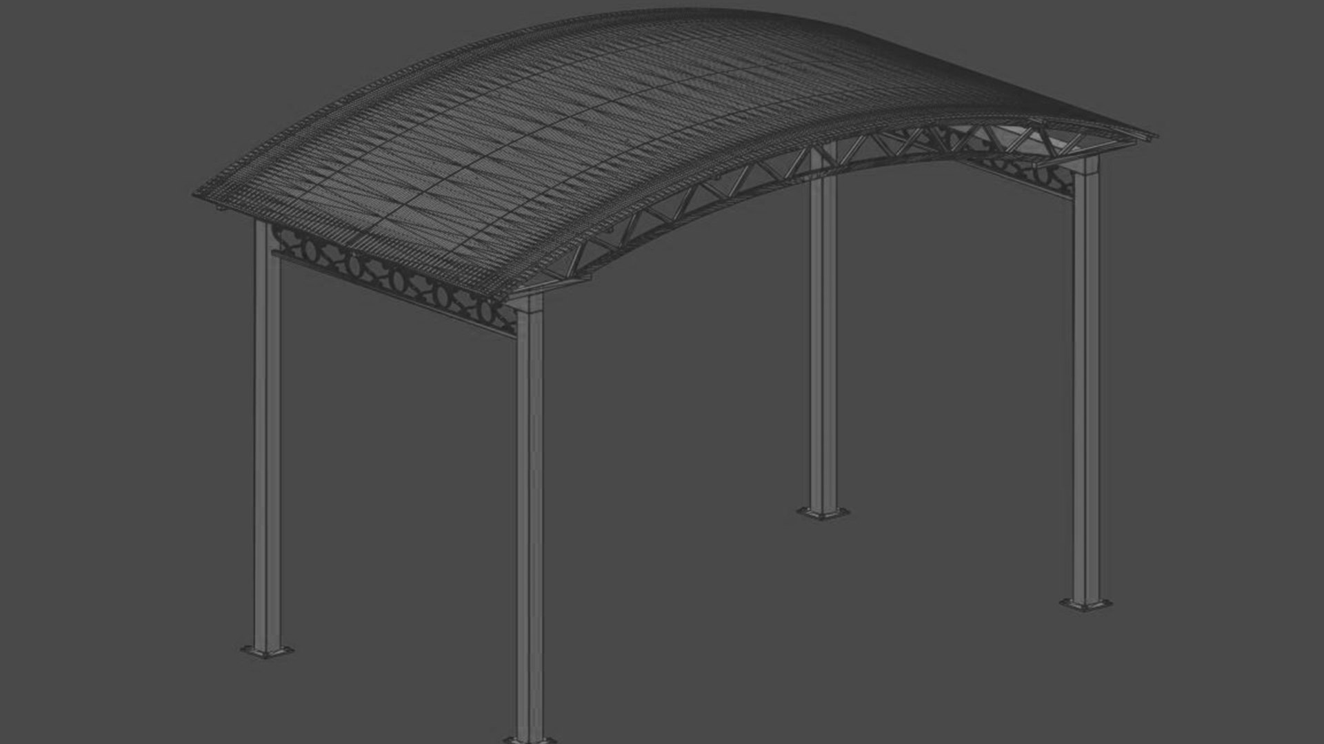 Carport 3D Model - TurboSquid 2087209