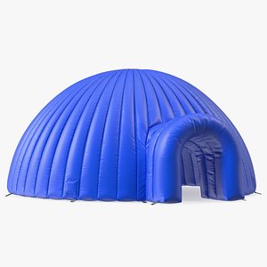 Outdoor Inflatable Igloo Tent Open Blue