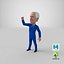 Caricatura, joe biden, puño arriba, pose