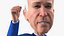 Caricatura, joe biden, puño arriba, pose