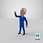 Caricatura, joe biden, puño arriba, pose