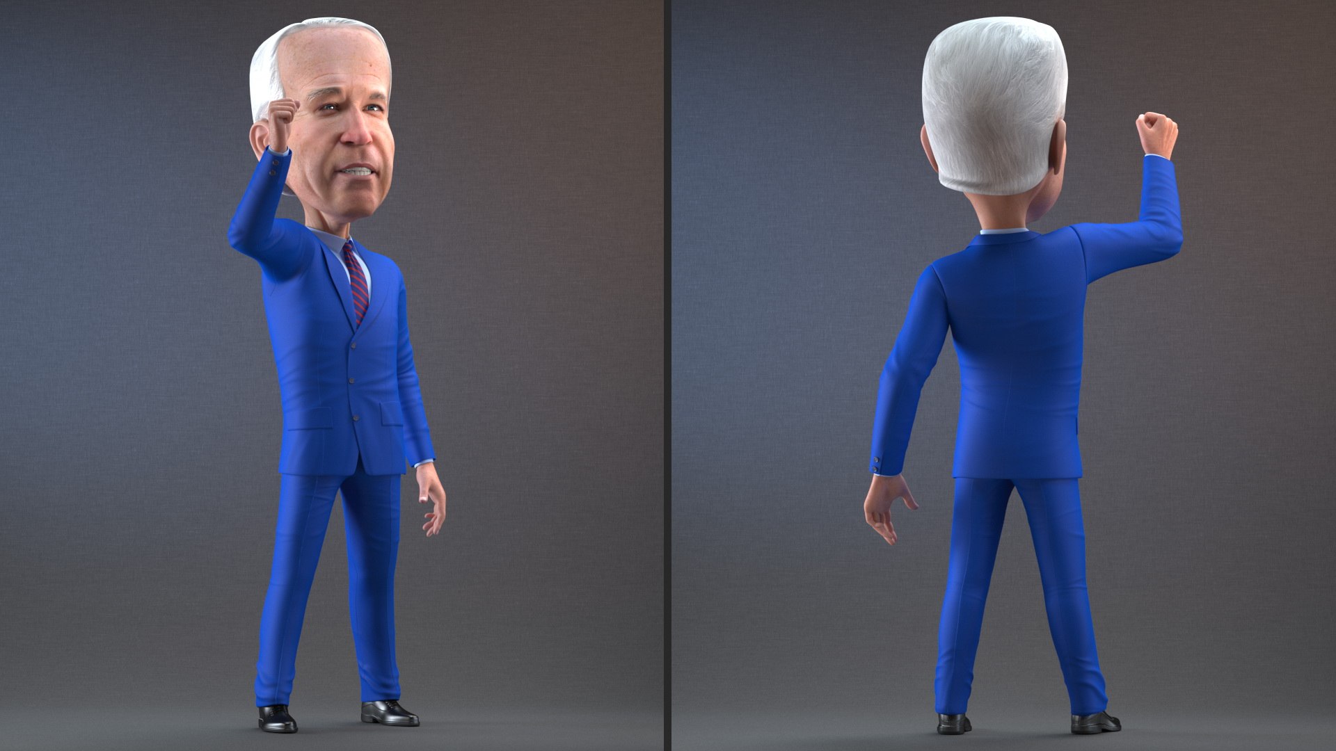 3D Cartoon Joe Biden Fist Up Pose https://p.turbosquid.com/ts-thumb/V3/Q2DUKd/q5/cartoonjoebidenfistupposevray3dmodel007/jpg/1632090774/1920x1080/fit_q87/b79cec7bba2e7acabb7fea26fe22fbb1e2a33fa4/cartoonjoebidenfistupposevray3dmodel007.jpg