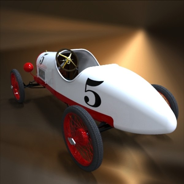 vintage racer torpedo body 3d model