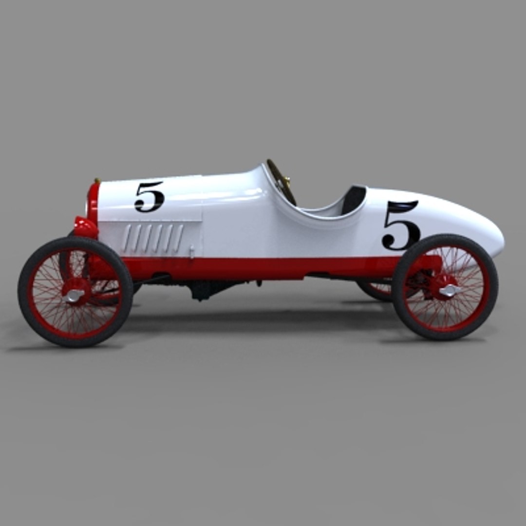 Vintage Racer Torpedo Body 3d Model