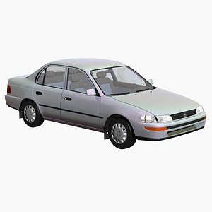 3d toyota corolla e100 model