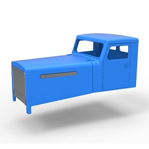 3D Cab of Vintage GATR Racing Semi truck Scale 1 to 25