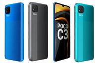 Xiaomi Poco C3 All Colors Low Poly