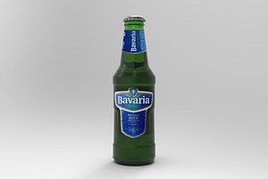 3D bavaria beer bottle