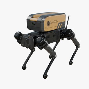 Food Delivery Robot Dog 3D model