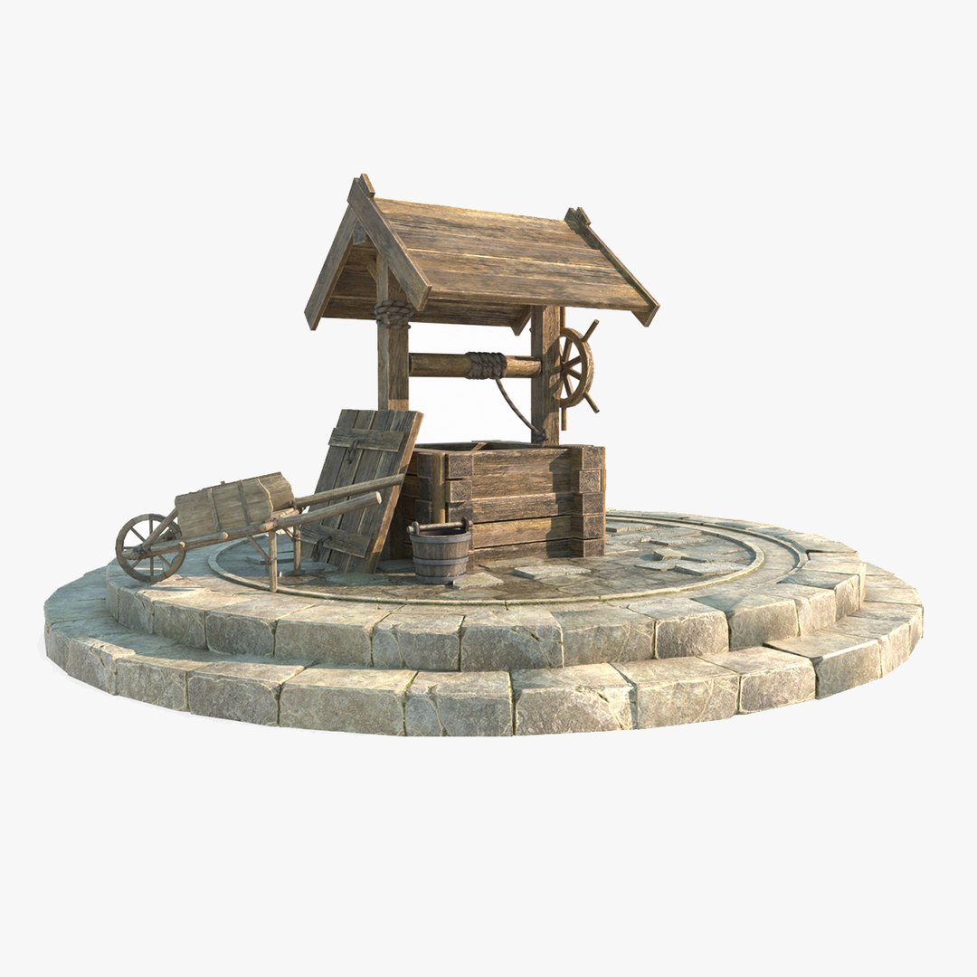 Ancient Building Water Well Model - TurboSquid 2415832