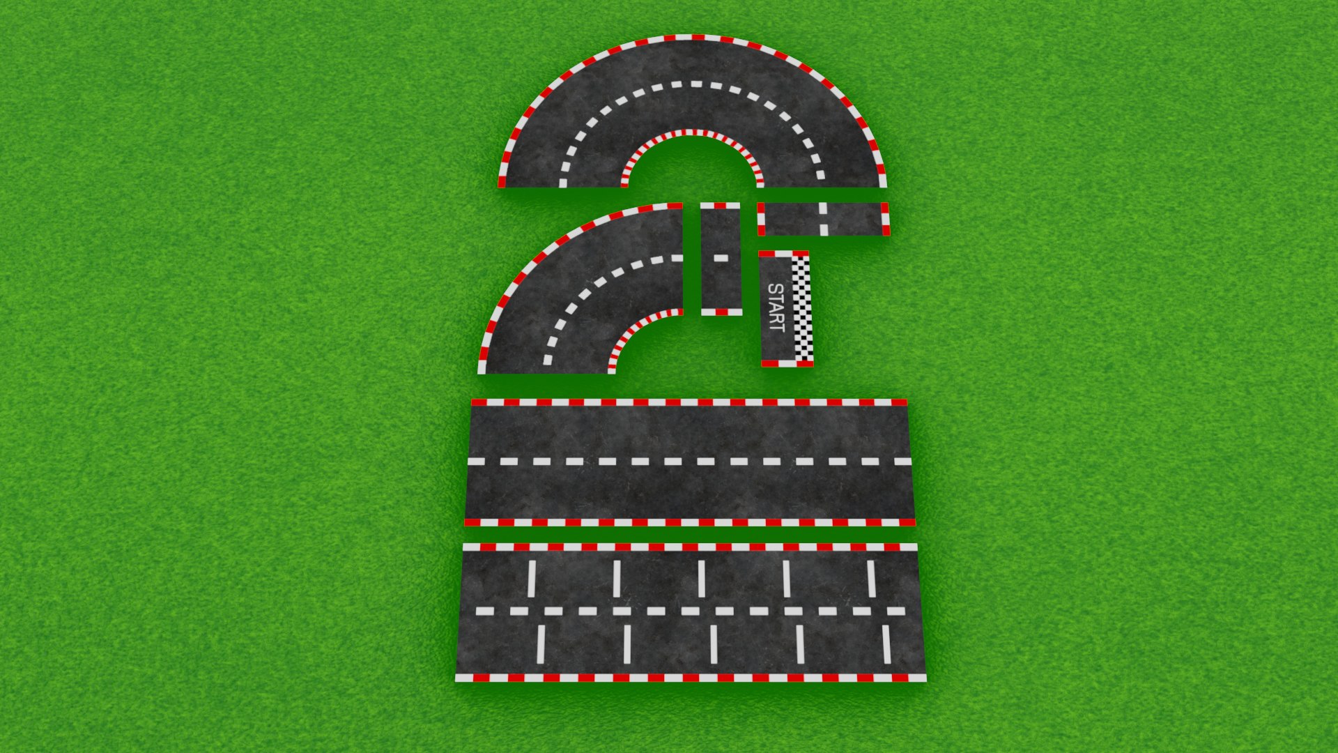 Racetrack - Circuit 3D - TurboSquid 1932975