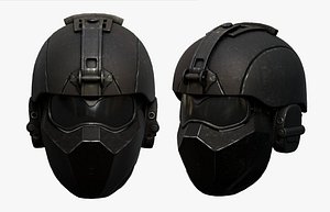 3D model helmet helm