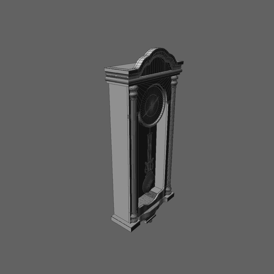 Photorealistic Pendulum Clock 3D Model - TurboSquid 1567689