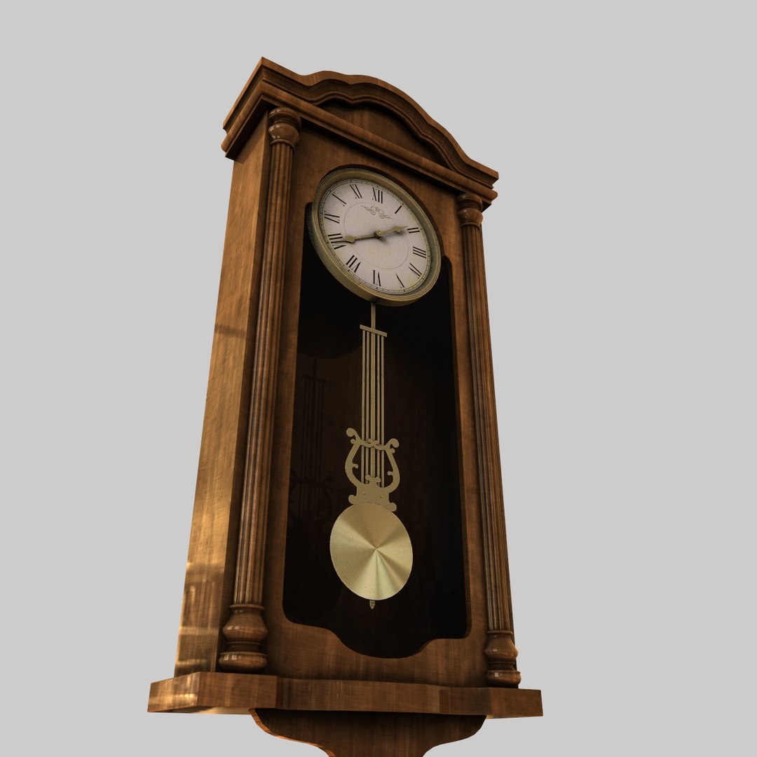 Photorealistic Pendulum Clock 3D Model - TurboSquid 1567689