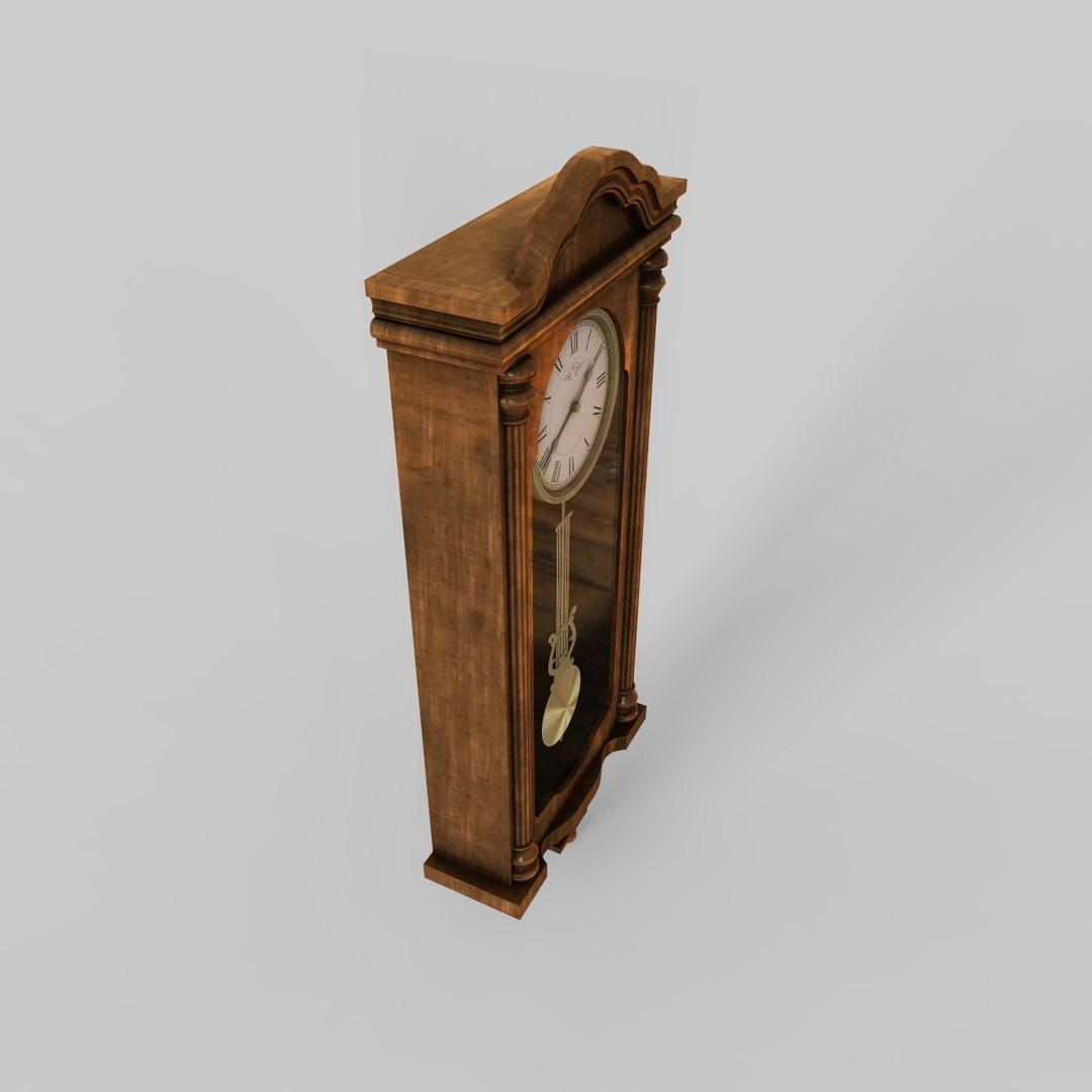 Photorealistic Pendulum Clock 3D Model - TurboSquid 1567689