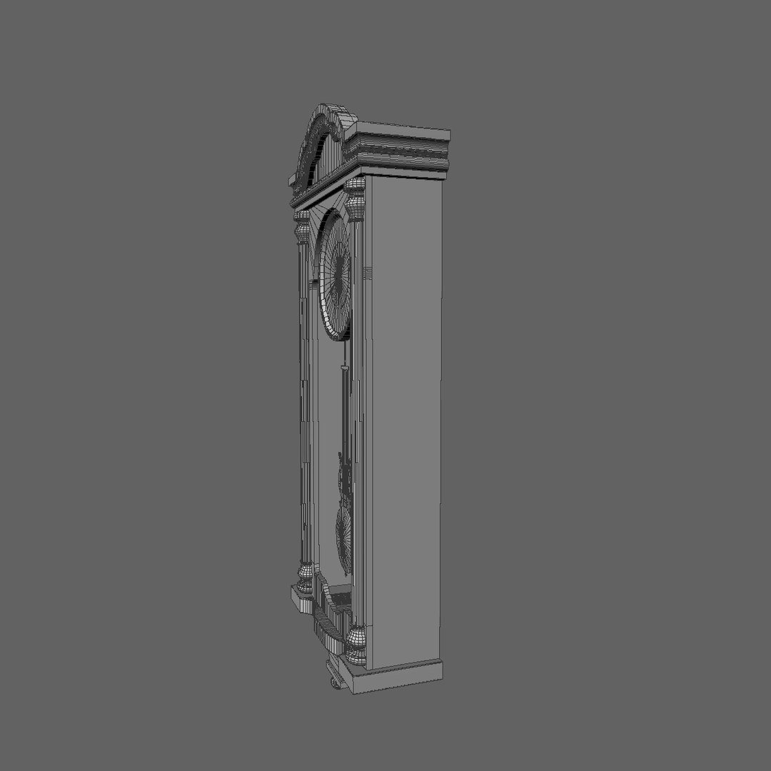 Pendulum wall clock 3D model - TurboSquid 1355576