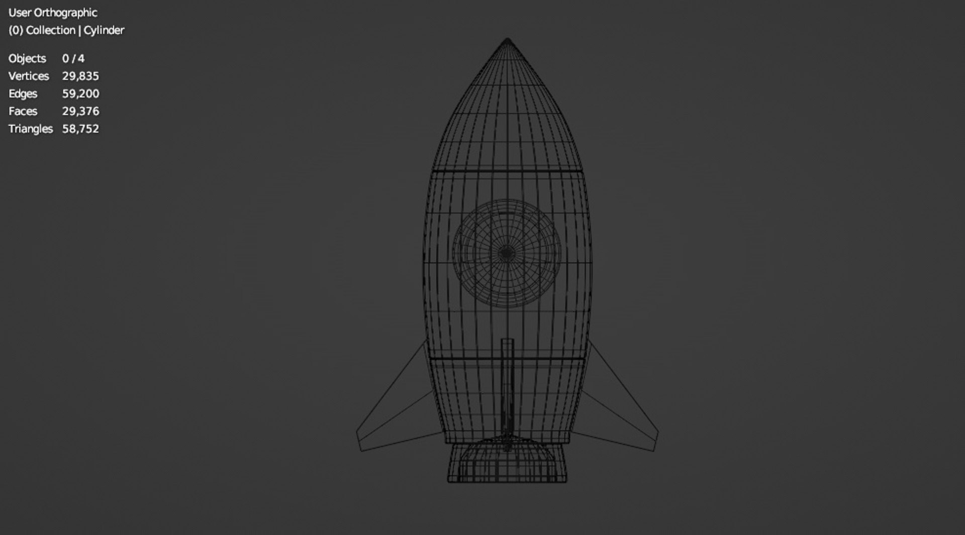 3D Rocket Minimalist - TurboSquid 2336357