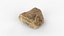 Photorealistic scan of rock stone