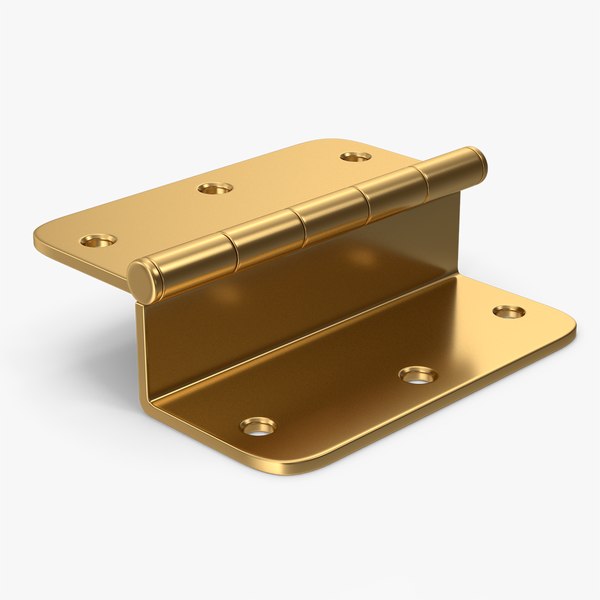 Gold Door Hinge 3D