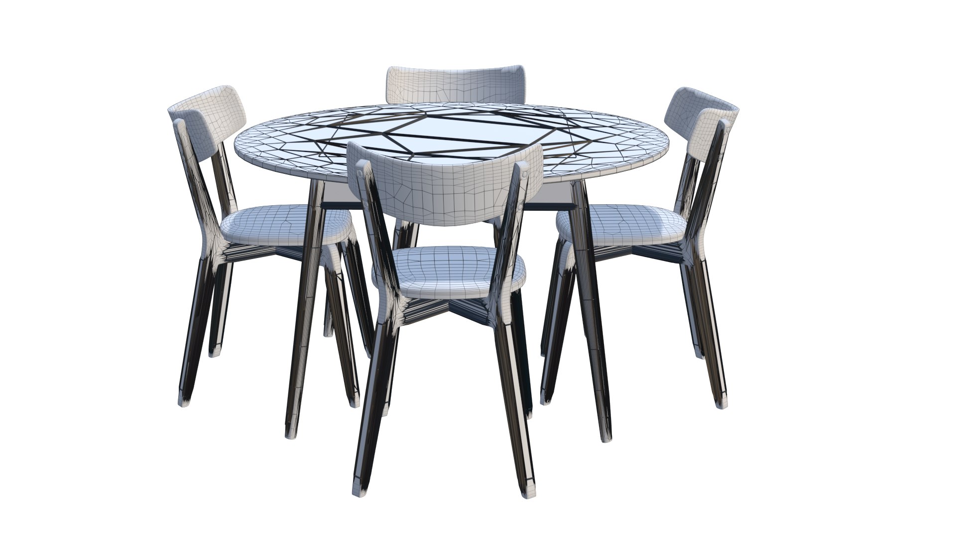 Low Poly Dining Room Set 3D Model 3D Model - TurboSquid 2298923
