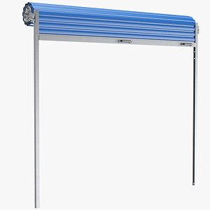 Opened Shutter Rolling Door