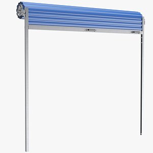 Opened Shutter Rolling Door