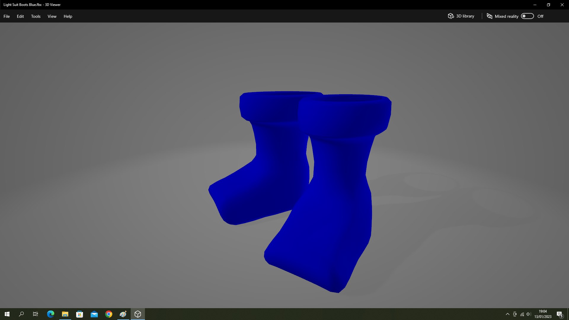 3D Light Suit Boots Blue - TurboSquid 2013538
