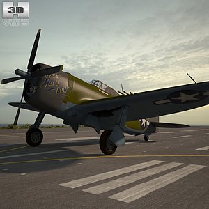 republic p-47 p 3D model