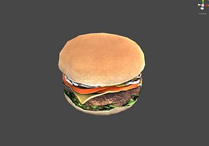 burger meat 3D model