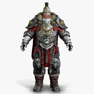 Crusades Barbarian dwarf 3D model