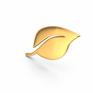 Gold Leaf Symbol 3D model